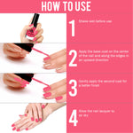 Brighten up your 'gram Nail Lacquer Neon Pink 1-3
