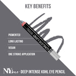 Deep Intense Kohl Eye Pencil, Grey - Long Eye-Land-2