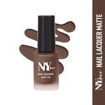 Nail Lacquer, Matte, Brown - Chocolate Chip Cookie 4-1
