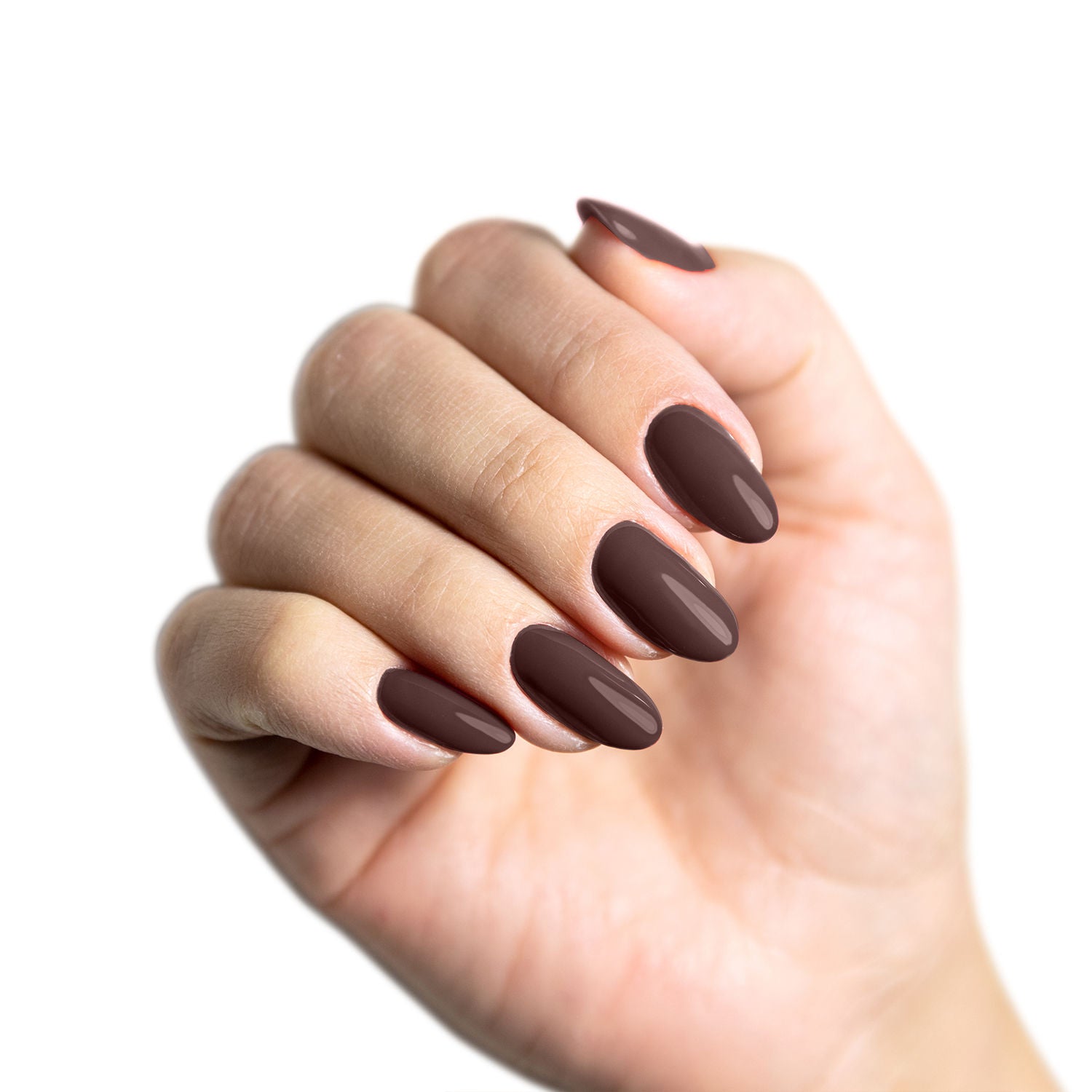 Nail Lacquer dark brown NLC04 - Greenik Cosmetics