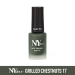 Nail Enamel , Matte, Black - Grilled Chestnuts 17-7