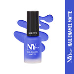 Nail Enamel , Matte, Blue - Pizza with Eggplant Topping 11-1