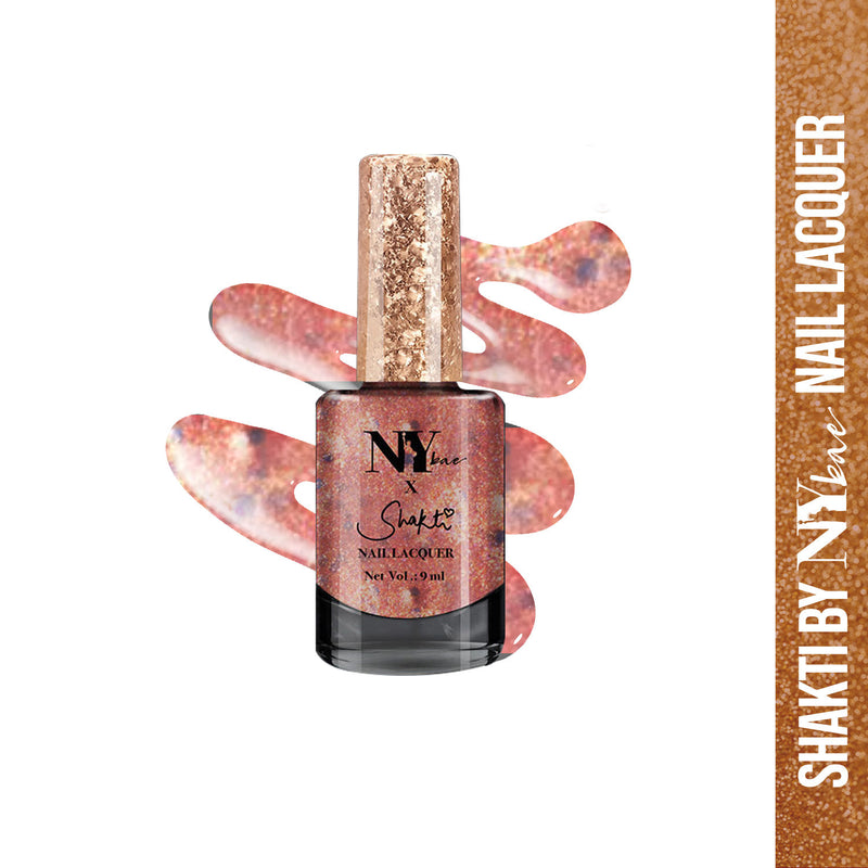 Shakti By NY Bae Nail Lacquer Glitter Top Coat - Brooklyn Belly Dance 7 (9ml)-1